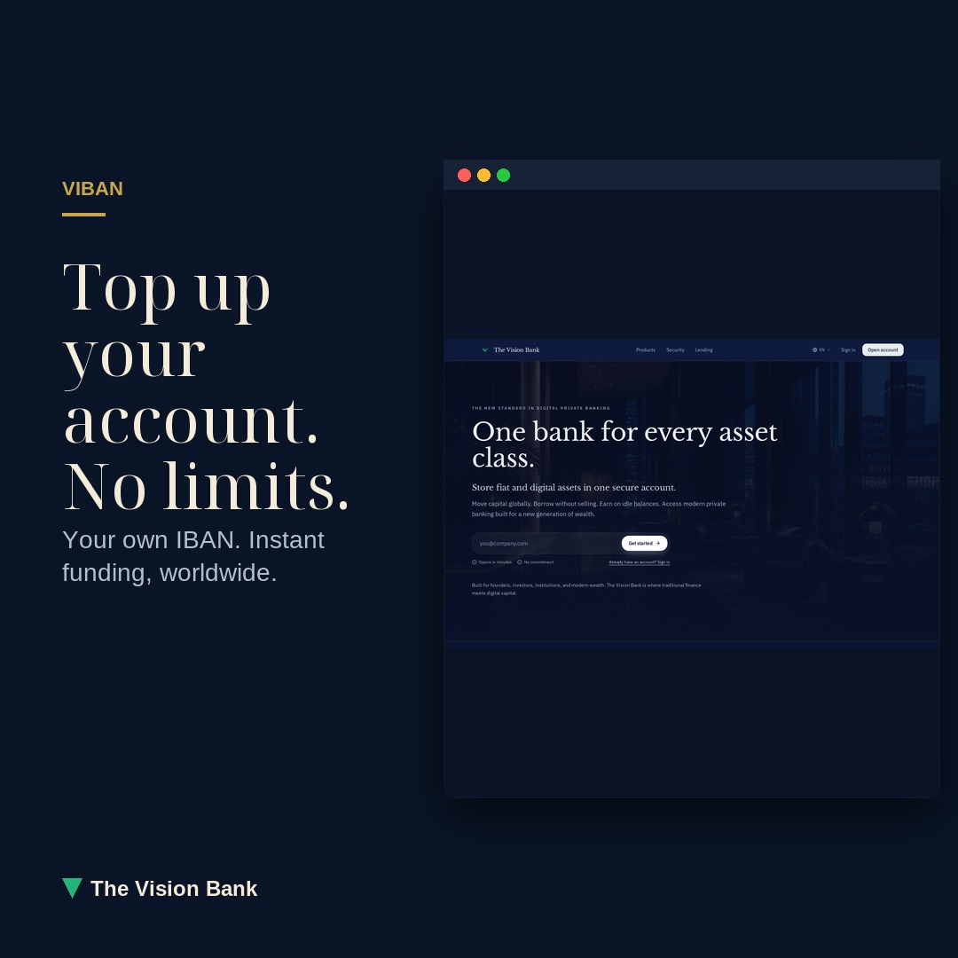 VIBAN — Top up your account. No limits.